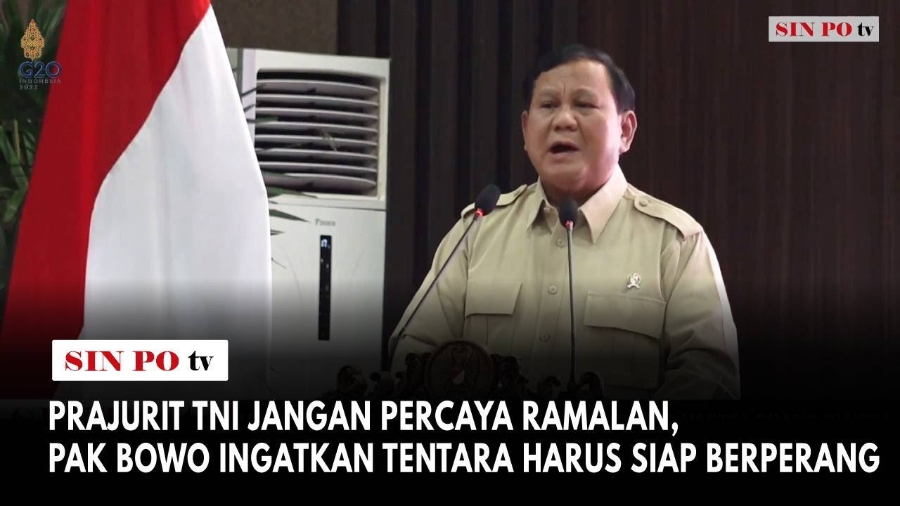 Prajurit TNI Jangan Percaya Ramalan, Pak Bowo Ingatkan Tentara Harus Siap Berperang