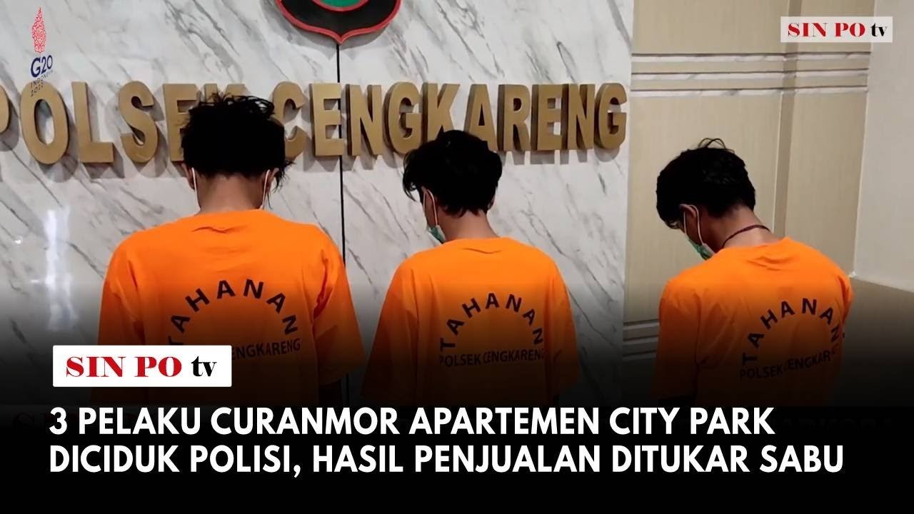 3 Pelaku Curanmor Apartemen City Park Diciduk Polisi, Hasil Penjualan Ditukar Sabu