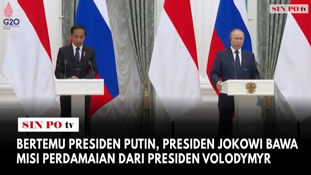Bertemu Presiden Putin, Presiden Jokowi Bawa Misi Perdamaian Dari Presiden Volodymyr