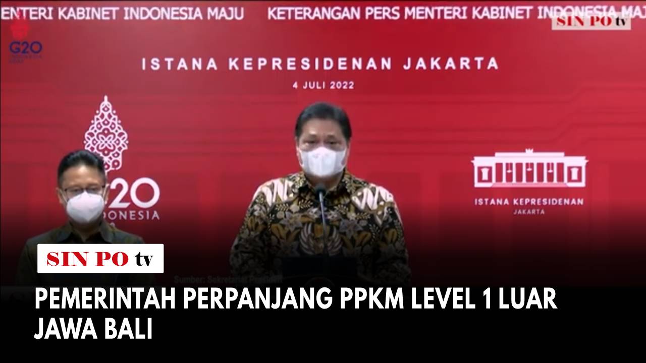 Pemerintah Perpanjang PPKM Level 1 Luar Jawa Bali