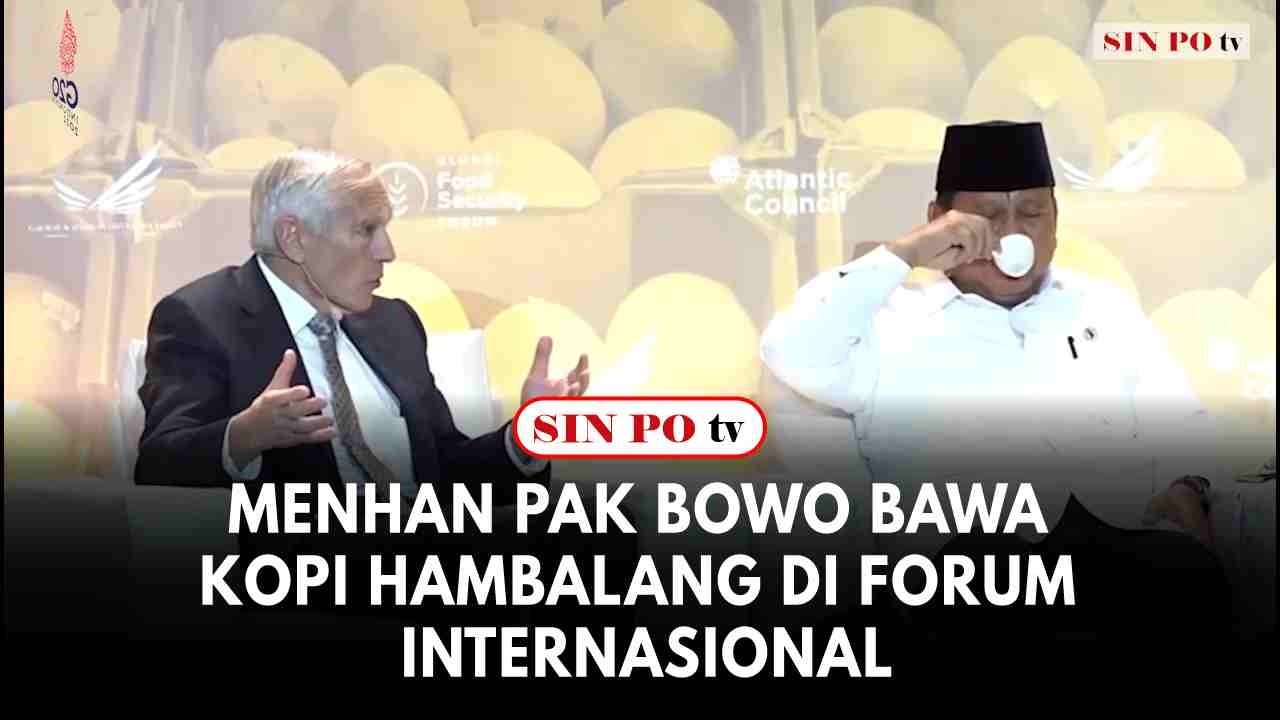 Menhan Pak Bowo Bawa Kopi Hambalang di Forum Internasional