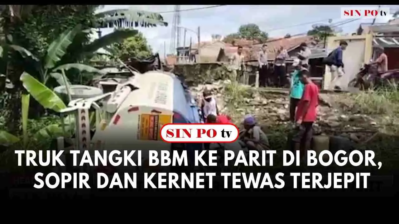Truk Tangki BBM ke Parit di Bogor, Sopir dan Kernet Tewas Terjepit