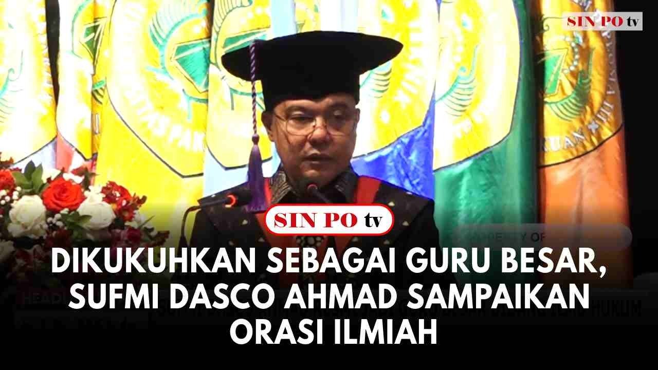 Dikukuhkan Sebagai Guru Besar, Sufmi Dasco Ahmad Sampaikan Orasi Ilmiah