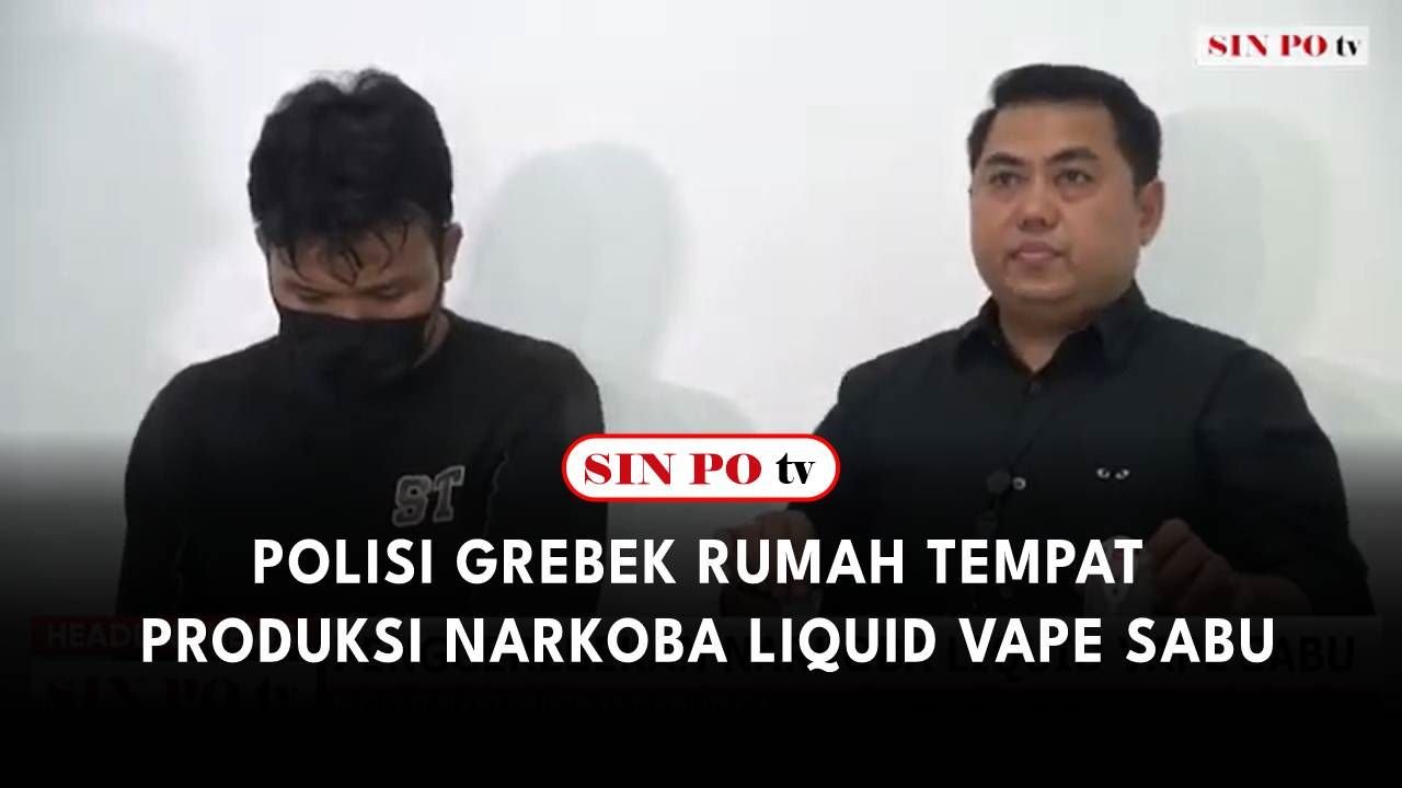 Polisi Grebek Rumah Tempat Produksi Narkoba Liquid Vape Sabu