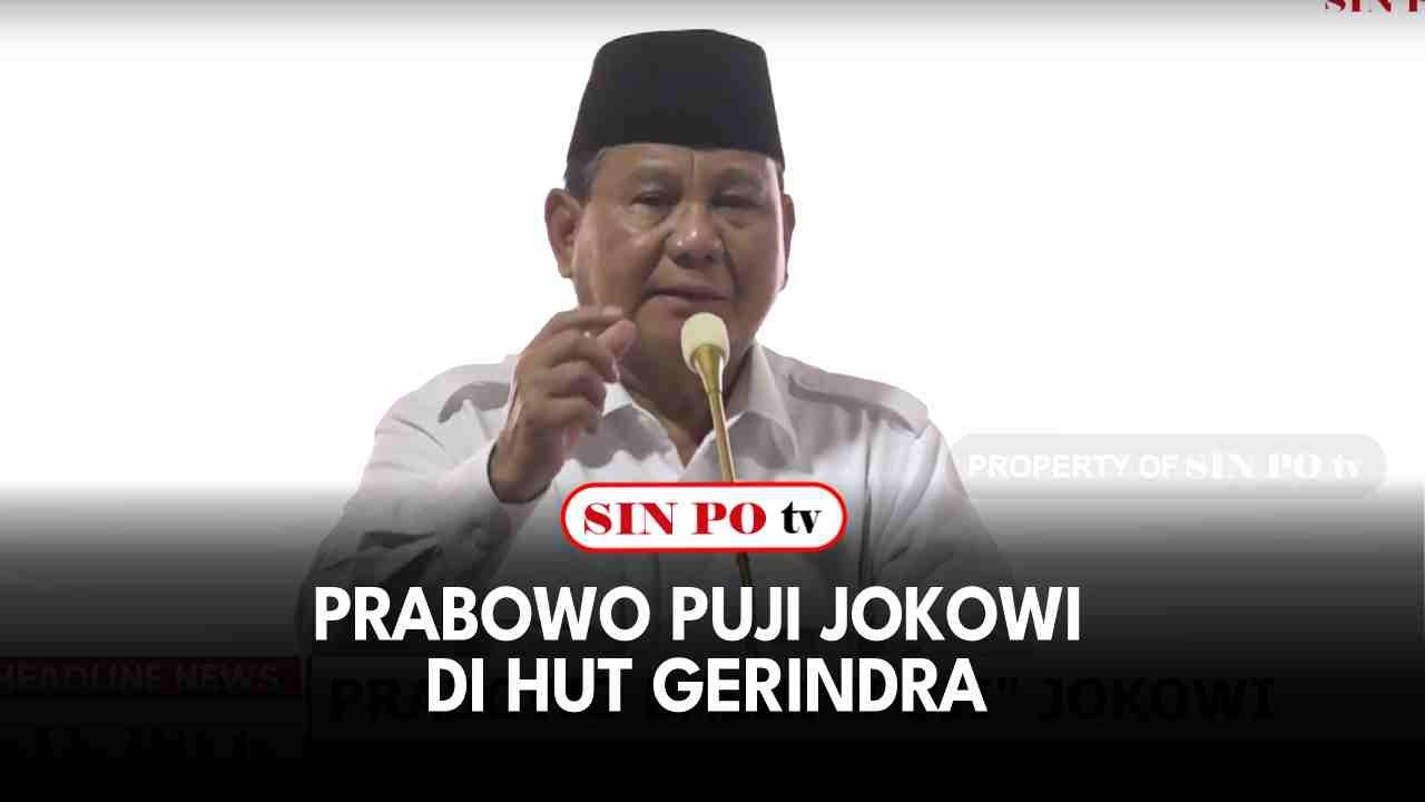 Prabowo Puji Jokowi Di HUT Gerindra
