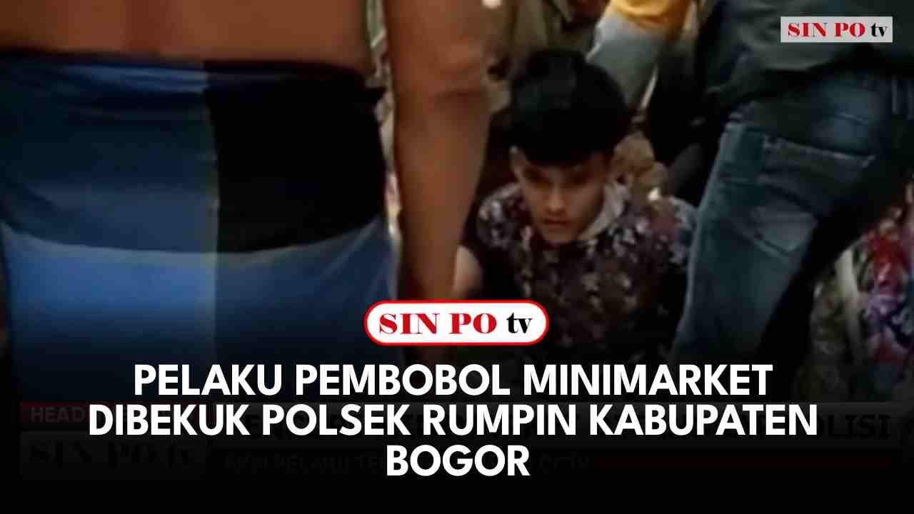 Pelaku Pembobol Minimarket Dibekuk Polsek Rumpin Kabupaten Bogor
