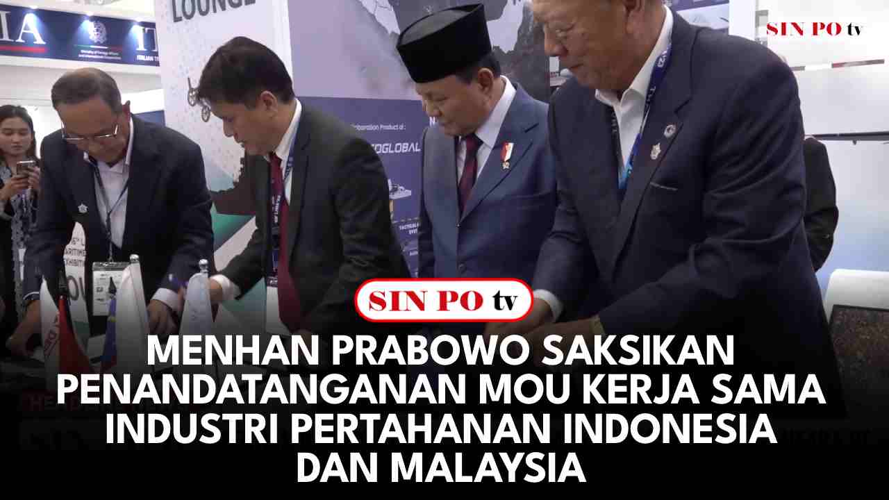 Menhan Prabowo Saksikan Penandatanganan MOU Kerja Sama Industri Pertahanan Indonesia Dan Malaysia