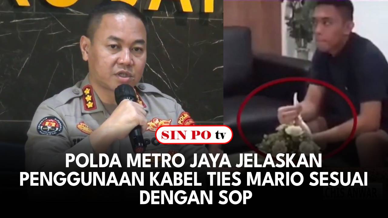 Polda Metro Jaya Jelaskan Penggunaan Kabel Ties Mario Sesuai Dengan SOP