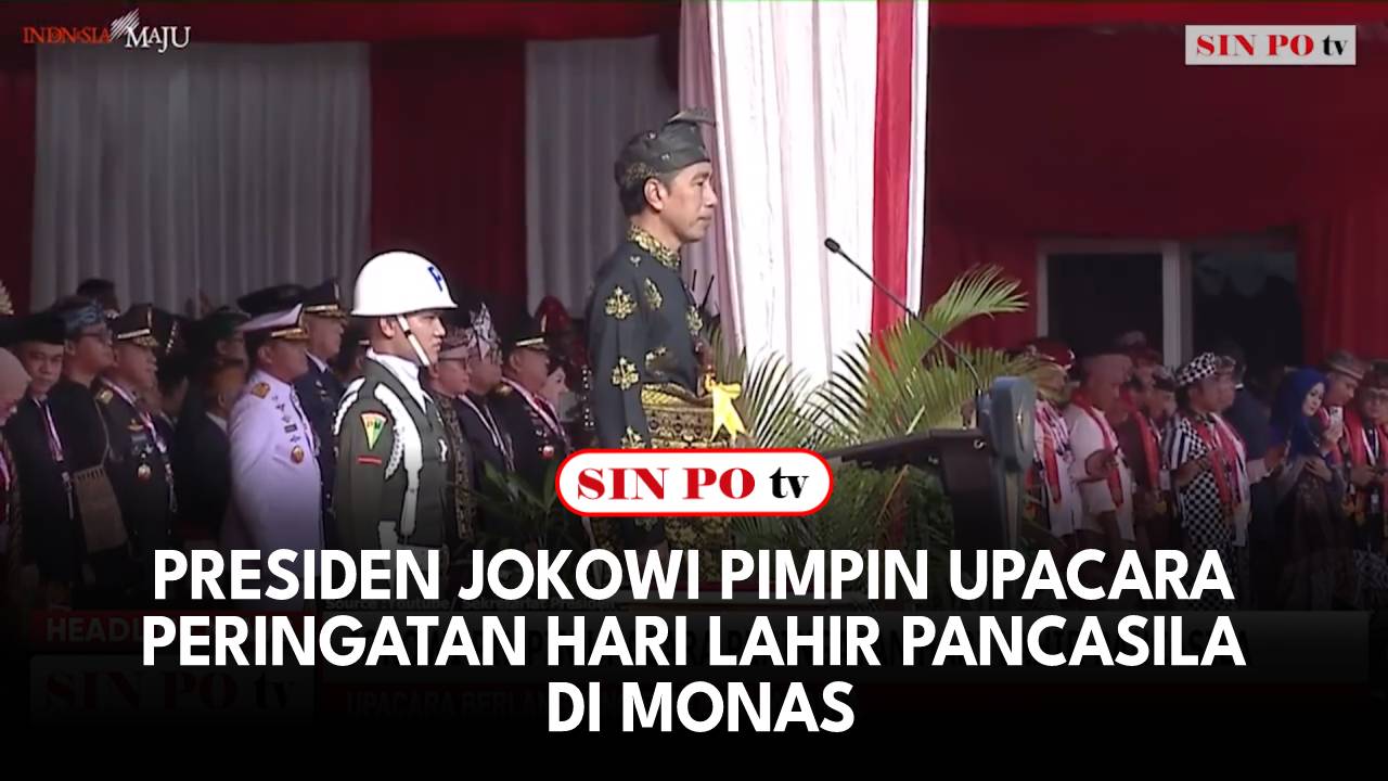 Presiden Jokowi Pimpin Upacara Peringatan Hari Lahir Pancasila Di Monas