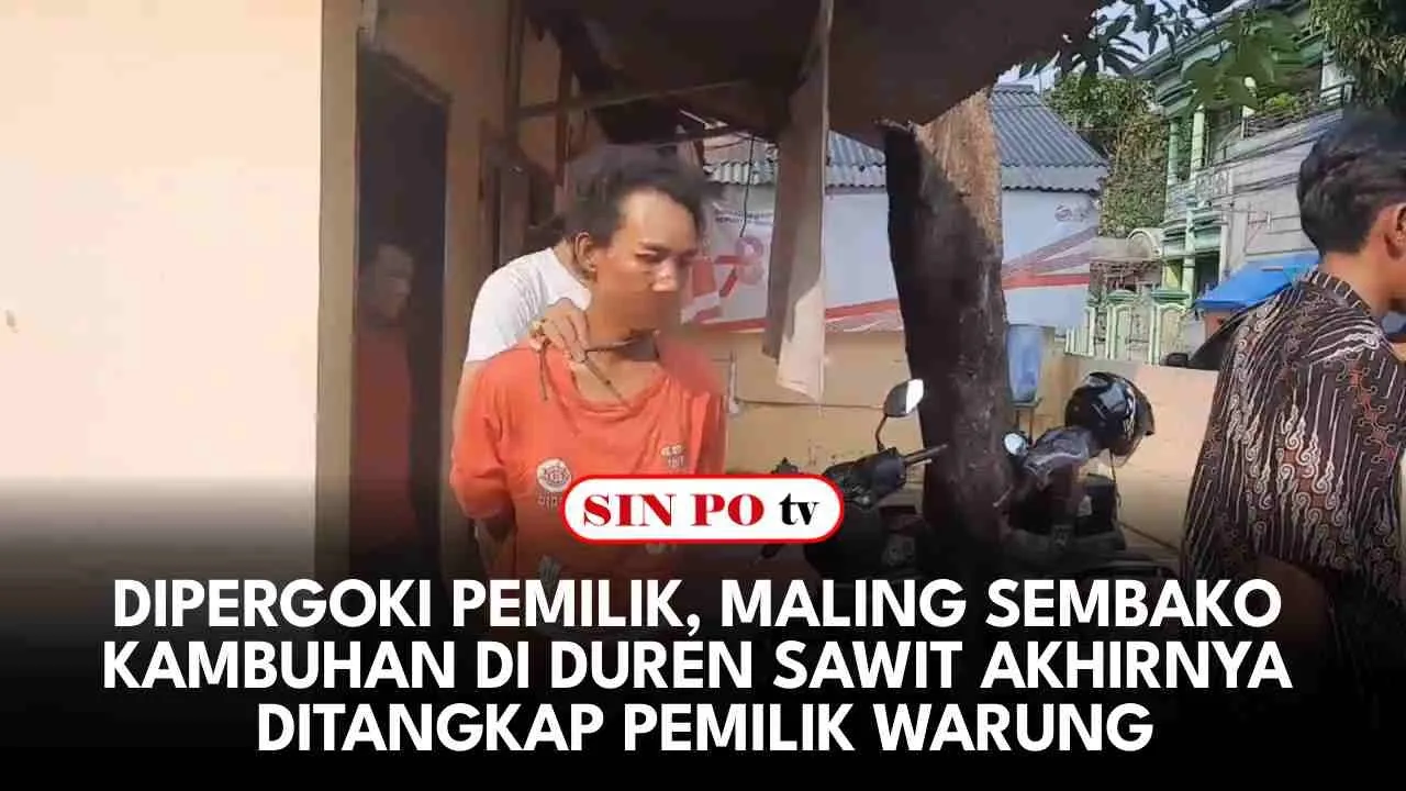 Dipergoki Pemilik, Maling Sembako Kambuhan Di Duren Sawit Akhirnya Ditangkap Pemilik Warung