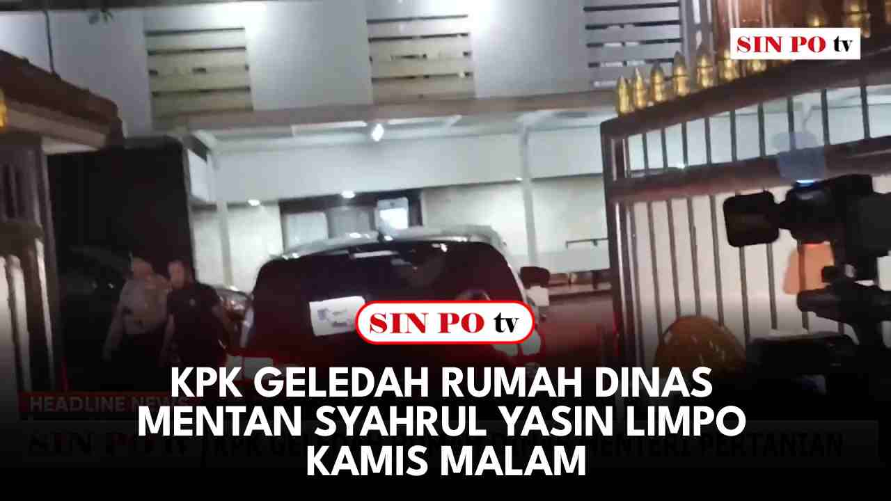 KPK Geledah Rumah Dinas Mentan Syahrul Yasin Limpo Kamis Malam