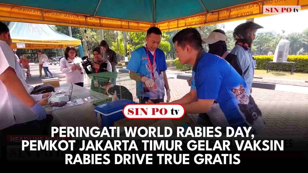Peringati World Rabies Day, Pemkot Jakarta Timur Gelar Vaksin Rabies Drive True Gratis