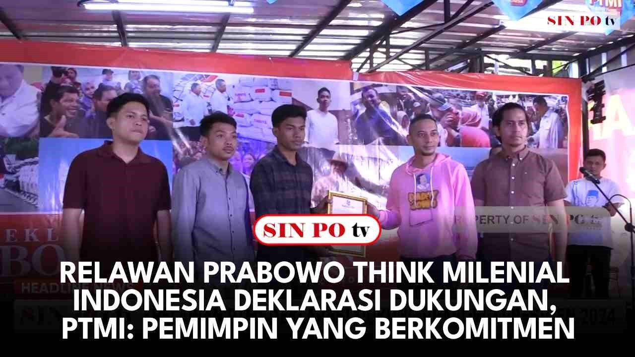Relawan Prabowo Think Milenial Indonesia Deklarasi Dukungan, PTMI: Pemimpin Yang Berkomitmen