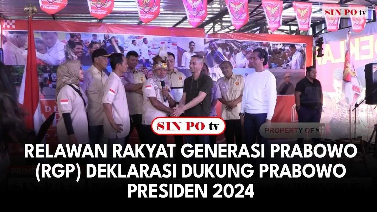 Relawan Rakyat Generasi Prabowo (RGP) Deklarasi Dukung Prabowo Presiden 2024
