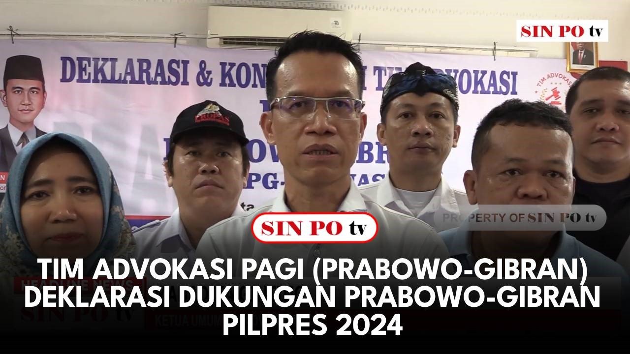 Tim Advokasi PAGI (Prabowo-Gibran) Deklarasi Dukungan Prabowo-Gibran Pilpres 2024