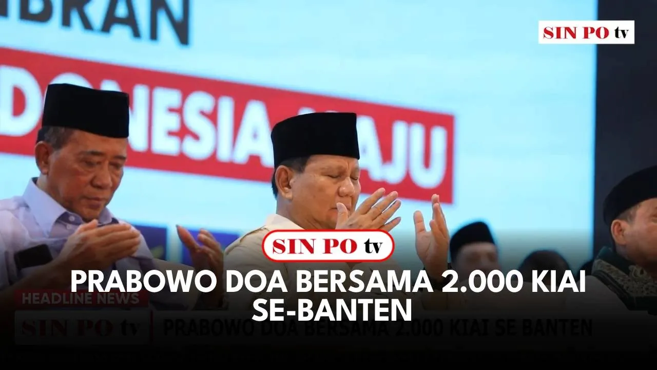 Prabowo Doa Bersama 2.000 Kiai Se-Banten