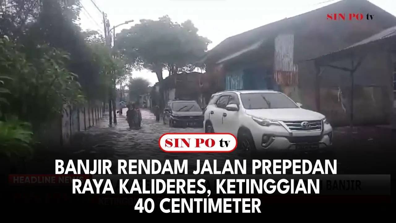 Banjir Rendam Jalan Prepedan Raya Kalideres, Ketinggian 40 Centimeter
