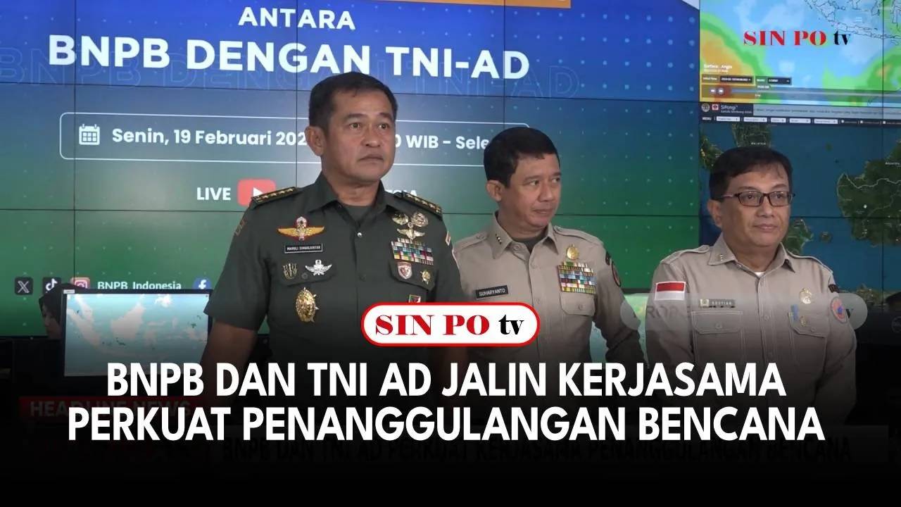 BNPB Dan TNI AD Jalin Kerjasama Perkuat Penanggulangan Bencana