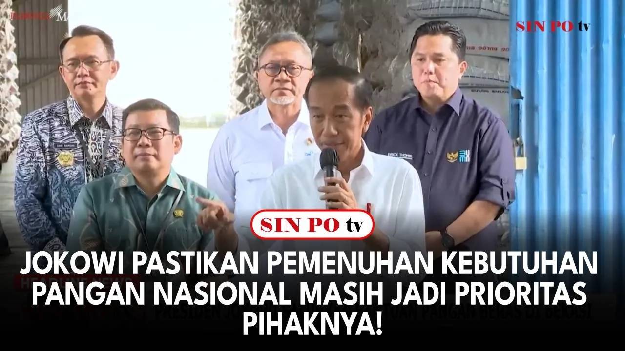 Jokowi Pastikan Pemenuhan Kebutuhan Pangan Nasional Masih Jadi Prioritas Pihaknya!
