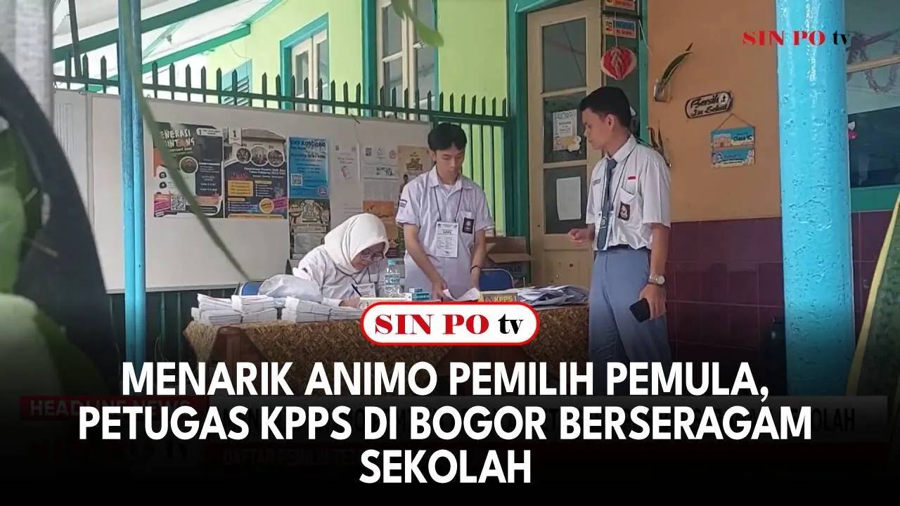 Menarik Animo Pemilih Pemula, Petugas KPPS di Bogor Berseragam Sekolah