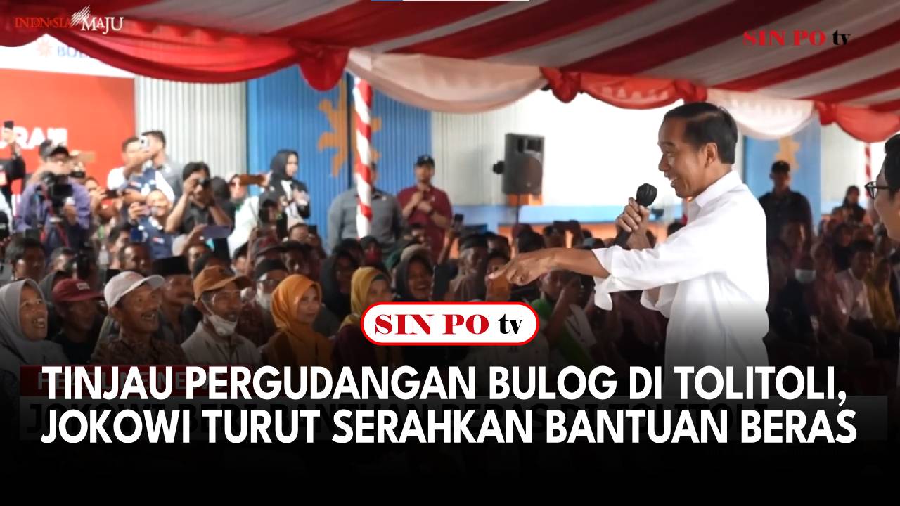 Tinjau Pergudangan Bulog di Tolitoli, Jokowi Turut Serahkan Bantuan Beras
